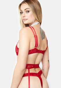 Forplay Lace Cut Out Garter Teddy - Red_04.jpg