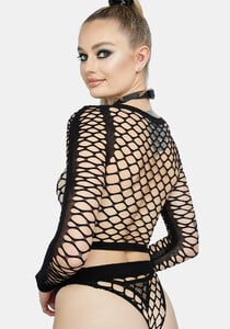 Fishnet Long Sleeve Crop Top And Panty Set - Black_04.jpg