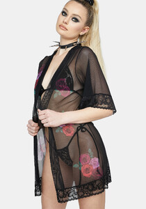 Floral Mesh Robe & G-String Thong Set - Black_02.jpg