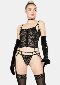 Sexy Lace Corset Teddy Lingerie Set - Black_01.jpg