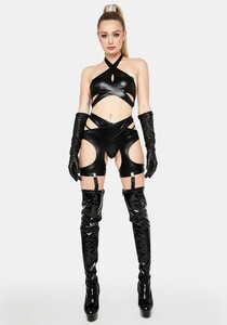 Tru Demurr Criss Cross Vegan Leather Lingerie Set_04.jpg