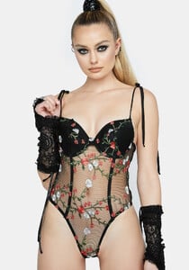 Floral Embroidered Sheer Tie Strap Teddy - Black_02.jpg