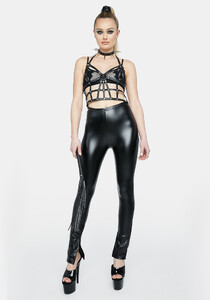 Vegan Leather Cut Out Pants - Black_01.jpg