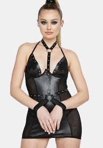 Mesh And Vegan Leather Harness Chemise With Wrist Restraints - Black_04.jpg