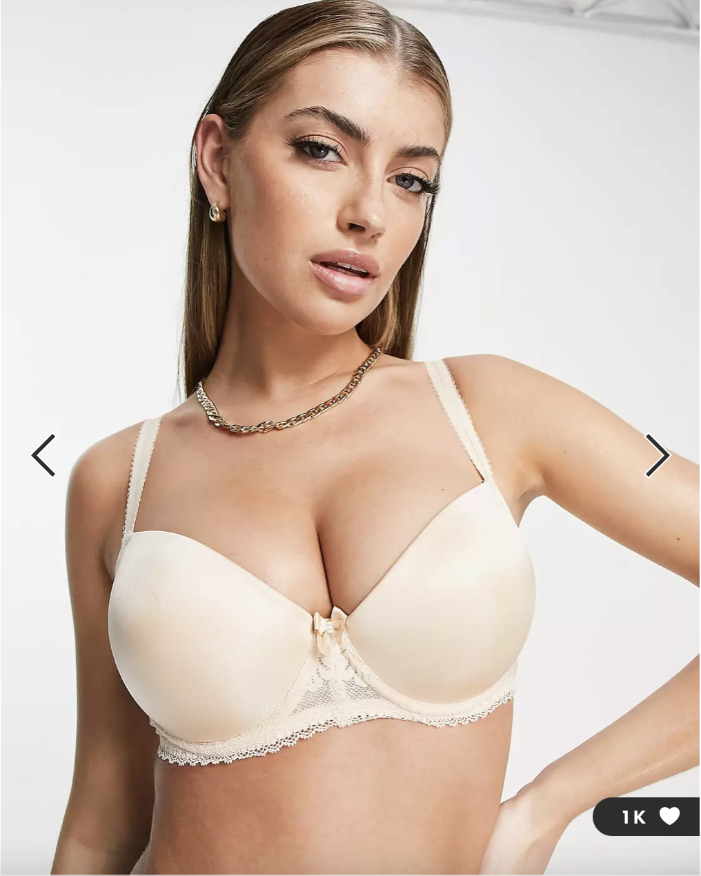 ASOS DESIGN Fuller Bust padded plunge t-shirt bra with underwire