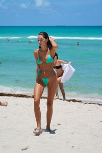 debbie-st.-pierre-in-a-green-bikini-beach-in-miami-07-11-2021-10.jpg