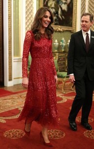 Kate Middleton Photos - Catherine, Duchess of Cambridge walks through to the State Room with the Master of...20, 2020 in London, England_ - The Duke And Duchess Of Cambridge Host A Reception To Mark The UK-Africa Investment Summit.jpeg
