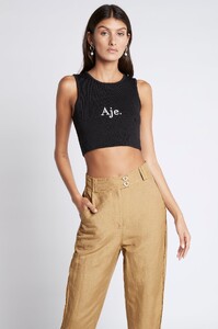 S19-22CR1565_BardotKnitLogoCroppedTank_Black_White-211033-Aje-19210_frontshot.jpeg