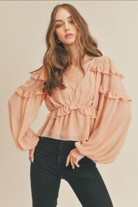 Lush Ruffle Detail Top - Front Cropped Image.jpg