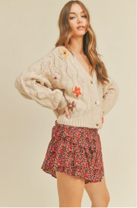 Bisque Floral Crochet Cardigan - Cute Cardigan Sweater _ Boho Pink_1.png
