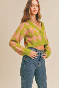 Argyle Cropped Cardigan - GRN.jpg