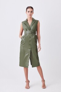 khaki-lydia-millen-petite-leather-strong-shoulder-midi-dress.jpeg