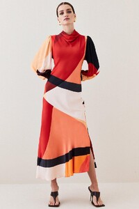 orange-draped-stretch-satin-colour-block-midi-dress-4.jpeg