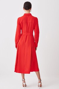 red-petite-soft-tailored-pleat-panel-sleeved-belted-midi-dress-2.jpeg