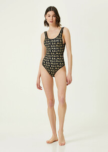 Balmain Siyah-Altın KADIN Siyah Gold Logolu Mayo 981300_02.jpg