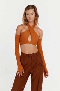 Aria Suit Trousers in Rust