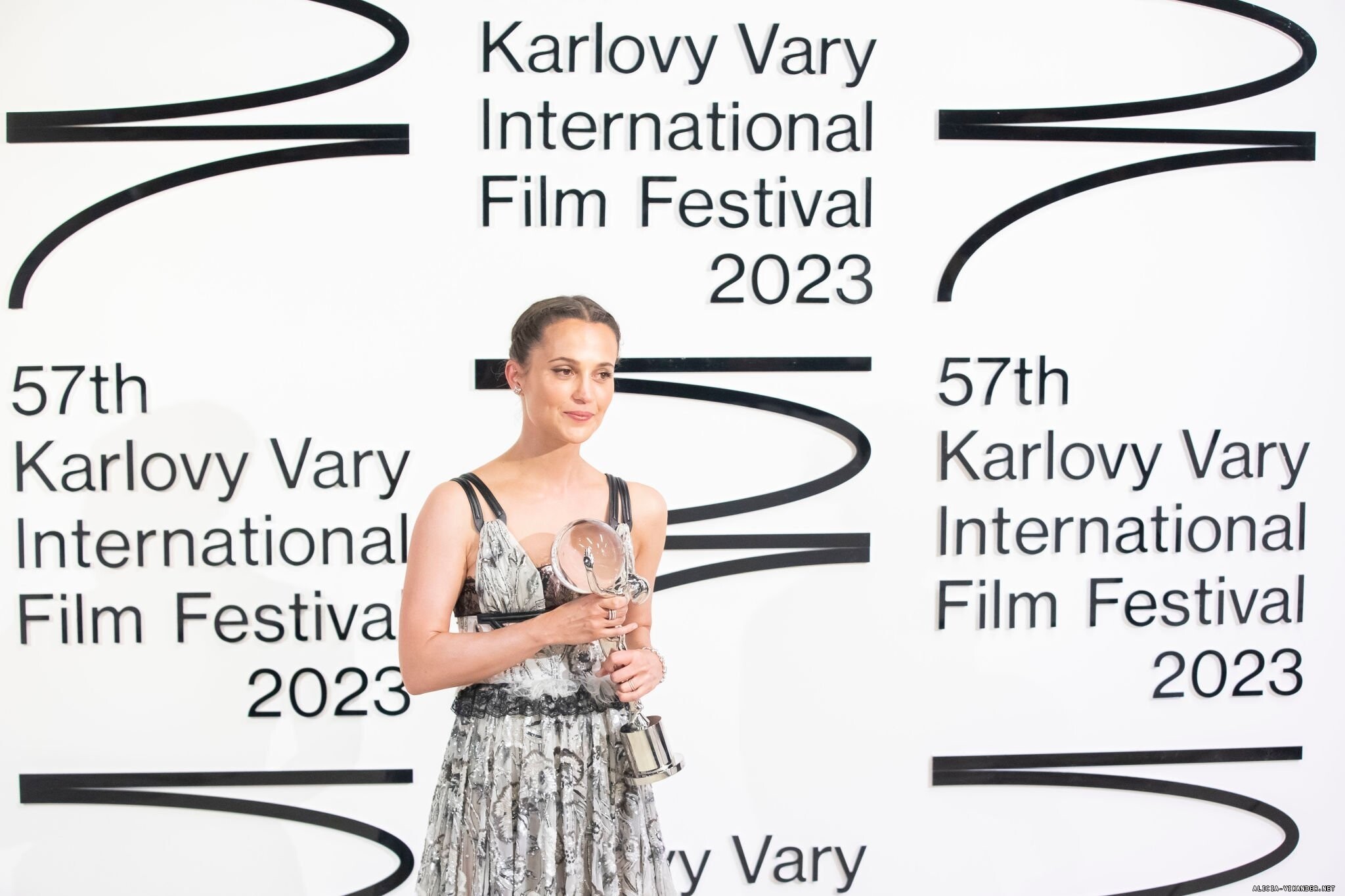 Alicia Vikander in Louis Vuitton at the 57th Karlovy Vary