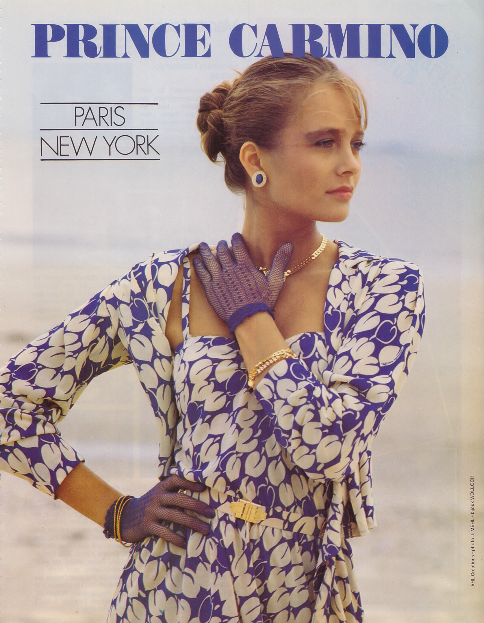 1983 Louis Feraud Paris: I Adore Women Vintage Print Ad