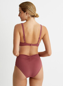 Simons - Gathered back high-rise bikini bottom - Light Red - A1_1.jpg