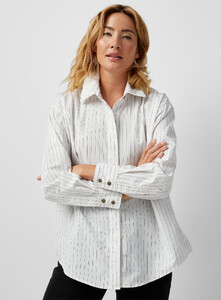 Etica - Joni oversized striped shirt - Black and White - A1_1.jpg