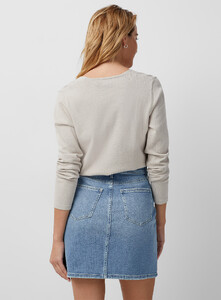 Contemporaine - Faded denim mini skirt - Baby Blue - A2_1.jpg