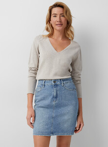 Contemporaine - Faded denim mini skirt - Baby Blue - A1_1.jpg