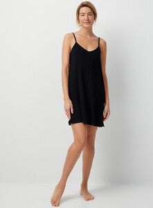 miiyu - Minimalist modal nightie - Black - A1_1.jpg