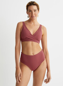 Simons - Gathered back high-rise bikini bottom - Light Red - A2_1.jpg