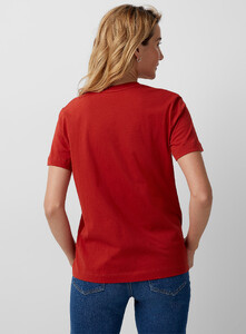 Contemporaine - Organic cotton crew-neck tee - Cherry Red - A2_1.jpg