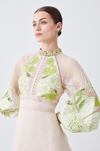 green-petite-organdie-applique-buttoned-woven-midi-dress-2.jpeg
