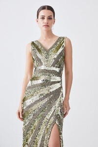 khaki-petite-deco-crystal-embellished-plunge-midi-dress-2.jpeg