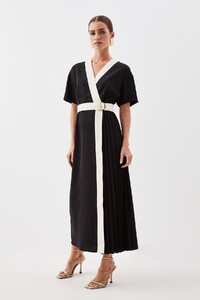 mono-petite-contrast-twill-button-detail-belted-midi-dress.jpeg
