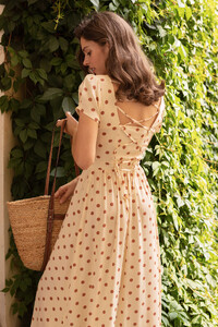 vintage-inspired-short-sleeve-cream-terracotta-dots-cotton-midi-dress-with-a-cinched-waist-and-adjustable-back-laces.jpg
