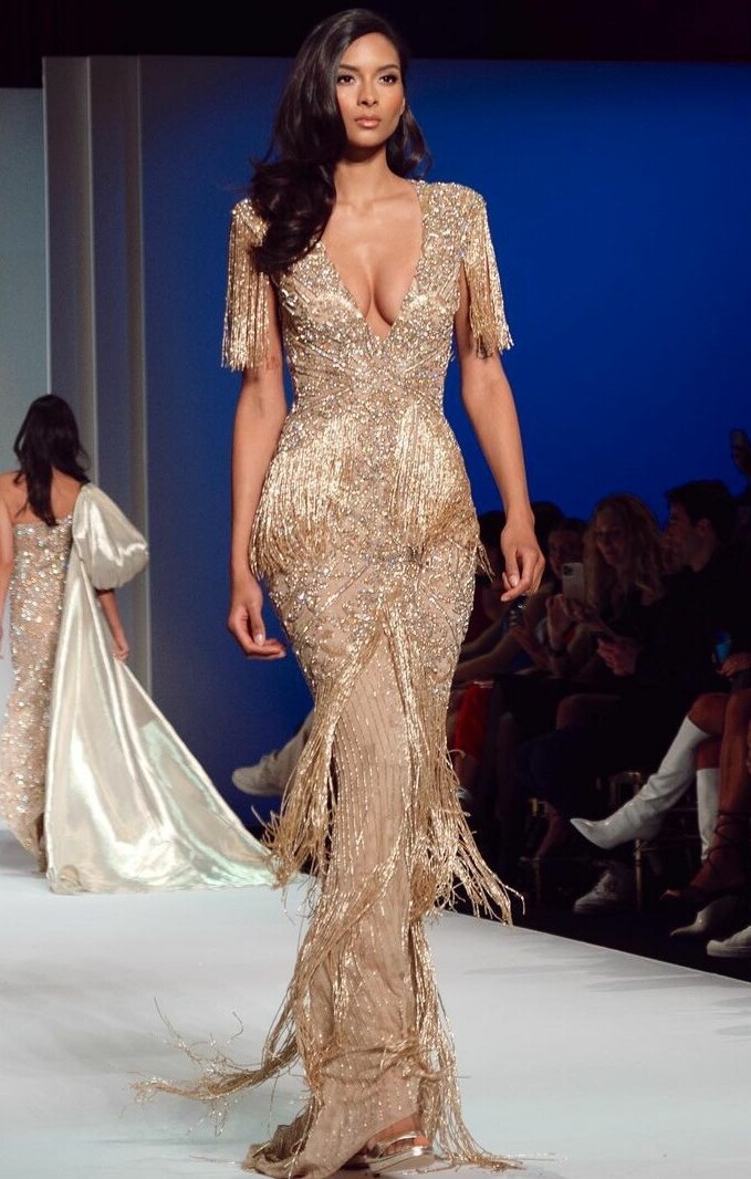 Who is this Sherri Hill runway model?