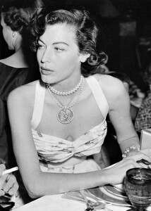 1951 Ava Gardner at Riverside Hotel Casino Restaurant, August.jpg