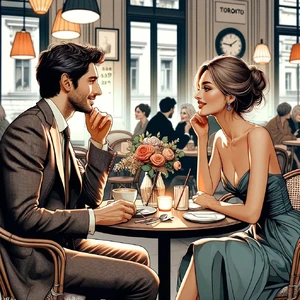 DALL·E-2024-01-23-10.35.44-This-illustration-captures-Mia-and-Gabri-enjoying-a-romantic-moment-at-a-cozy-cafe-in-Toronto.-The-cafe-has-a-chic-and-sophisticated-ambiance-with-Mi-jpg.webp