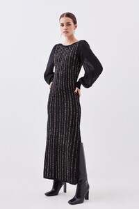 black-petite-embellished-chiffon-sleeve-knit-midaxi-dress-3.jpeg