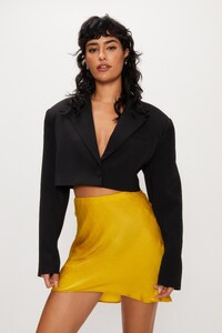 female-lime yellow-bias-cut-hammered-satin-mini-skirt.jpeg