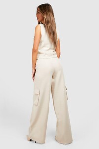 female-natural beige-textured-cargo-pocket-wide-leg-trousers-.jpg
