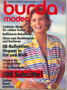 1985 Burda Moden Magazine, German, July, 1985 (1).jpg
