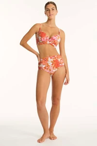 Daisyfield-Coral-Floral_Cross-Front-Moulded-Cup-Bra_High-Waisted-Gathered-Side-Pant_Bikini-Set_Sea-Level-Swim-Australia_02.webp