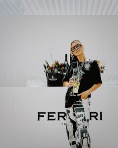 Miami GP with @ferraritrento love this race and this sparkling wine as much as I love Valtteri’s mullet #sponsoredbyferraritrento #drinkresponsibly.jpg