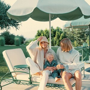 The Al Fresco Sun Lounger Cushion - Elsa Cream PDP_ELSA_greenAF-cream.jpg