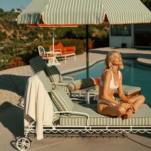 The Al Fresco Sun Lounger Cushion - Elsa Stripe PDP_ELSA_stripeall.jpg
