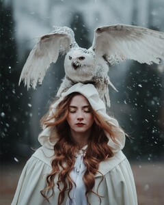 Working with snow owl was a dream coming true   It was pretty cold and I always try to do it as faster as possible. I did a this shoot with 135 mm f 2.0 lens, my favorite when it comes to portraits. Model was warm.jpg