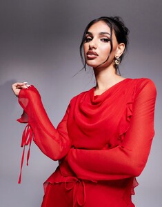 female-burgundy-pu-ruched-high-neck-mini-dress.jpg