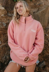 PinkSmallLogoQuarterZipFleece-1.jpg
