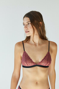 Aisha Bauza Pink Lace Triangle Bra 5.jpg