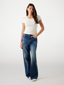 FValenti - Guess -  Embroidered logo T-shirt Women-4 (2) - W5YI46J1314-G9L9-ALT1.jpg