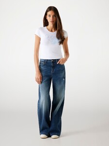 FValenti - Guess -  Front logo print T-shirt Women-5 - W5YI29K49A1-G011-ALT1.jpg